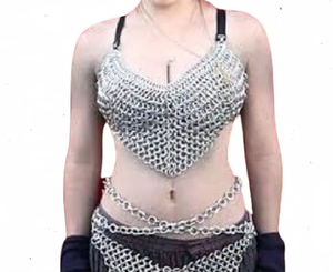 บราโซ่เมลยุคกลางคอสเพลย์บราโซ่เมลโซ่โลหะสำหรับผู้หญิงเป็นของขวัญที่ดีที่สุดสวมใส่ได้ - Product Image 5