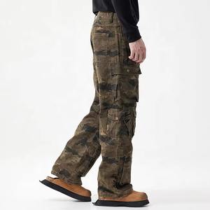 Pantalons de travail pour hommes pantalons de travail multifonctionnels vêtements de travail résistants pantalons CAMO uniformes de mécanicien pantalons cargo - Product Image 5