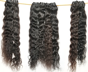 ผมต่อทำจากผมมนุษย์ผมต่อแบบลอนธรรมชาติผมต่อแบบตรงยาวสีดำยาว100% - Product Image 3