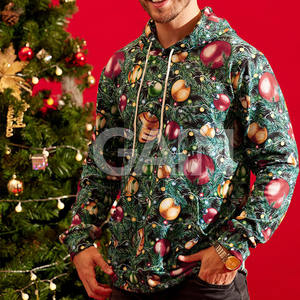 Streetwear mode sweats à capuche de Noël personnalisés sweats à capuche de Noël surdimensionnés Offre Spéciale sur les hommes utilisent des sweats à capuche de Noël - Product Image 6