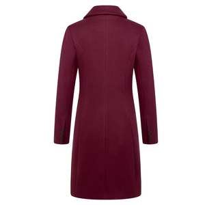 Abrigo de Lana Moderno y Cálido con Forro de Poliéster, Abrigos de Mujer de Alta Calidad con Cinturón Extraíble - Product Image 4