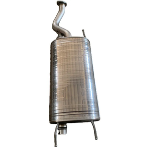 Silencieux d'échappement universel droit sans lacet de remplacement d'amortisseur acoustique à haut débit personnalisable pour Land Cruiser 4.5L - Product Image 1