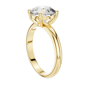 Bague en diamant de laboratoire rond brillant de 2,5 carats pour femmes, diamant VVS-VS EF CVD, or 18 carats, 14 carats, 10 carats et argent 925 - Product Image 2