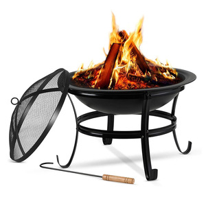 Chauffage de gril en métal à bois de jardin extérieur en fonte pour patio et cour - Product Image 1