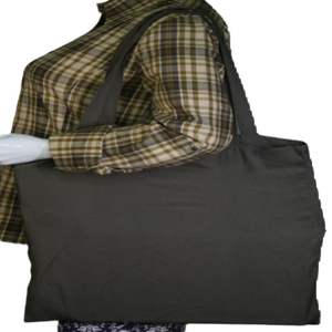 Sac fourre-tout en toile extra-large 100% coton écologique multi-usages pour épicerie et shopping à la plage avec logo personnalisé et poignées faciles - Product Image 5