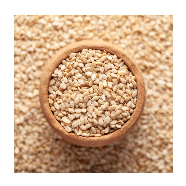 wholesales new crop top quality roasted white sesame seeds China traditional food white sesame seeds with low price