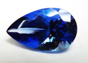 100% ลูกแพร์เจียระไนแบบ Tanzanite อัญมณีหลวมที่ผ่านการรับรองจากธรรมชาติกำหนดขนาดกะรัต - Product Image 3