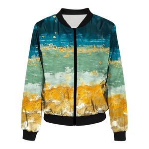 แจ็คเก็ตบอมเบอร์แบบสั่งทำพิเศษสำหรับผู้ชาย ผ้าแคนวาส 100% ใยไผ่ แห้งเร็วและระบายอากาศได้ดี ราคาขายส่ง - Product Image 6