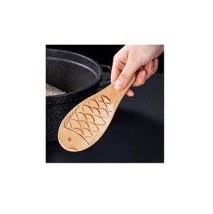 Cuillère en bois de haute qualité pour la forme de poisson de couverts et cuillère à riz en bois faite à la main la plus vendue au prix de gros - Product Image 2