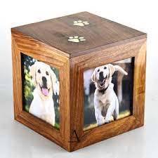 High Quality American Style Handmade Wood Cremation <b>Urns</b> for <b>Cat</b> and Dog Ashes Wholesale Funeral <b>Urns</b> for Pets - Product Image 5
