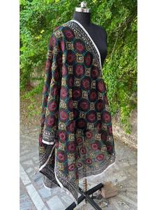 Hecho a mano Phulkari algodón Dupatta Floral bordado boda Dupatta - Product Image 2