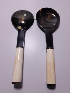 Set de couverts en os couleur or manche blanc vaisselle vaisselle à manger couverts cuillère et fourchette Set de couverts de cuisine - Product Image 6