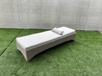 Chaise lune moderne en rotin synthétique de haute qualité, transat avec cadre en aluminium, coussin confortable, pour bébés, enfants, chambre, salon, parc