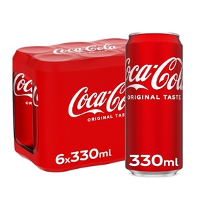 Coca-Cola Goût Original Rafraîchissant, Pack de Canettes de 330 ml, Parfait pour les Magasins de Détail, les Restaurants et la Distribution Mondiale - Product Image 6