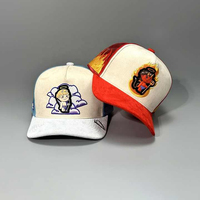 Topi Trucker jaring bersirkulasi topi Snapback gaya Urban kualitas tinggi topi Trucker bordir kustom pinggiran melengkung kinerja kasual pria
