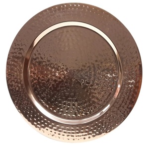 Assiette de chargeur de service de salade de nourriture pour la maison ustensiles de cuisine assiette de service moderne élégante forme arrondie assiette de chargeur de serveur de nourriture - Product Image 4