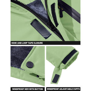 Chaqueta de esquí personalizada, ropa de abrigo de invierno OEM con impresión de logotipo de tela transpirable impermeable y servicios de etiqueta privada - Product Image 4