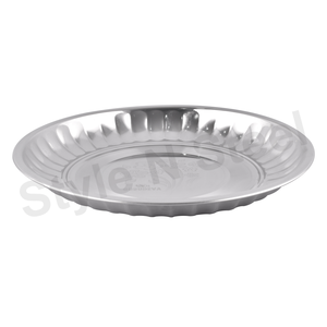 Bandeja promocional Acero inoxidable Placa redonda de gran tamaño Comida de acero inoxidable Placa redonda profunda - Product Image 1