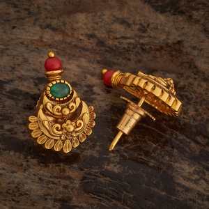 Antique-Style Religious <b>Stud</b> <b>Earrings</b> Floral Zinc Alloy with Zircon <b>Turquoise</b> Pearl Inlaid Bezel Setting for Weddings Parties - Product Image 4