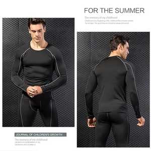 ชุดกีฬาฝึกซ้อมของผู้ชายชุดเสื้อผ้าวิ่งออกกำลังกายแบบทึบเสื้อวอร์มสำหรับผู้ชายไซส์ใหญ่พิเศษ6 1 - Product Image 5