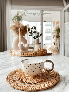 Handmade rattan decorative <b>placemats</b> Eco friendly products Made in Vietnam Table decoration <b>Woven</b> <b>Placemat</b> Wholesale Modern - Product Image 3