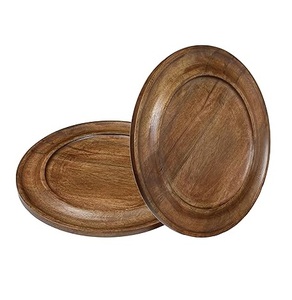Assiette de présentation en bois de qualité supérieure, taille personnalisable, look élégant, pour la maison et la cuisine - Product Image 4