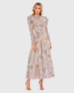 ชุดราตรีหรูหราสง่างาม ประดับด้วยงานปักมือและเทคนิคการปักลวดลาย ทรงเอไลน์ ทำจากผ้าทูลล์ เหมาะสำหรับงานปาร์ตี้ - Product Image 3