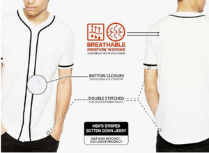 Conjunto Unisex de Jersey con Botones de Béisbol, Estilo Hip Hop, Estampado Hipster, Transpirable - Product Image 4