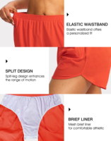 Short de sport pour femme, pantalon ample, trois-quarts, doublure à séchage rapide, short anti-brillance pour femme