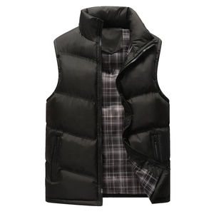 2023 nouveauté vente en gros vente chaude personnalisé hommes hiver vers le bas sans manches bouffant gilet léger sans manches hommes veste - Product Image 4