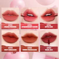 Coréen Noir Rouge Marque Fabriqué En Corée Muddish Coussin Velours MV03 Apple Ade Fantaisie Lip Tint