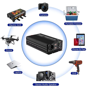 HOULI Inversor de Corriente de Frecuencia Mini de 3kw 3000w DC/AC, Transformador 12v 24V 220v, Onda Sinusoidal Pura 60hz 50hz para Energía Solar, Mejor Precio - Product Image 5