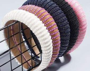 Diademas Bordadas con Cuentas Hechas a Mano para Mujeres y Niños, Diseño 2025, Diademas Multicolores de Alta Calidad para Niños - Product Image 4