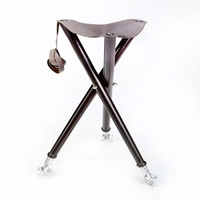Nouveauté Tabouret pliable en toile portable respectueux de la peau Siège de camping en plein air Chaise triangulaire en hêtre à vendre