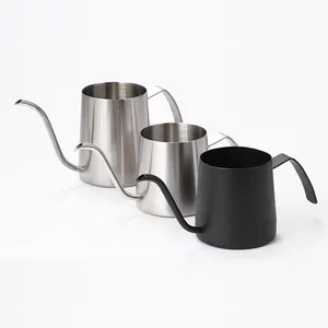 Amazon en çok satan paslanmaz çelik kahve el su ısıtıcısı kulak asılı kahve makinesi uzun ağız Pot ince ağız Pot el yapımı kahve