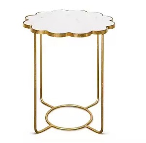 โต๊ะทำจากโลหะทรงกลมยาวหรูหราตกแต่งโต๊ะกลางห้องนั่งเล่นเฟอร์นิเจอร์สีดำ - Product Image 6