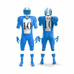 Haute Qualité Stock Brodé Cousu Surdimensionné Rugby Uniforme Noir Respirant Football Américain Maillot Uniforme Respirant - Product Image 2