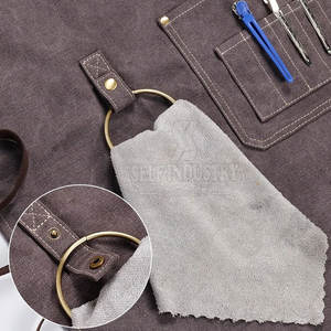 Delantales de peluquero sin mangas de algodón Ropa de trabajo cómoda ligera duradera a la venta - Product Image 5