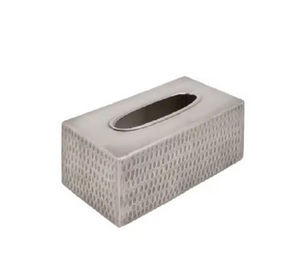 Juego de soporte de pañuelos de Hotel de lujo nórdico de Metal galvanizado, juegos de comodidades de Hotel de 5 estrellas profesionales, caja de pañuelos con logotipo personalizable - Product Image 6