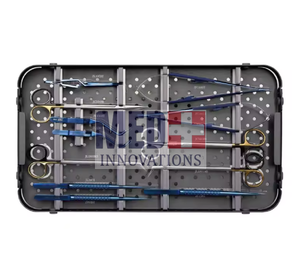 Conjunto de instrumentos de Neurocirugía para endarterectomía carotídea de primera calidad, instrumentos quirúrgicos, caja de esterilización de acero inoxidable - Product Image 1