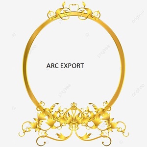 Kim Loại Vàng Với Hoa Trắng Thiết Kế Khung Gương Phong Cách Lớn Treo Tường Trang Trí Phòng Tắm Gương Trong Giá Rẻ Nhất Giá - Product Image 2