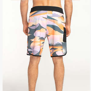 Pantalones cortos de playa con impresión por sublimación de diseño personalizado, recién llegados, pantalones cortos elásticos para hombre - Product Image 4