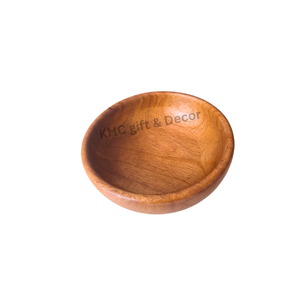 Customized Eco-Friendly Wooden <b>Bowl</b> Classic Design Serving Fruit Rice Noodles <b>Ice</b> <b>Cream</b>-Vintage Style Dinnerware for Parties - Product Image 2