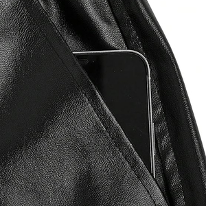 High Quality Custom <b>Leather</b> <b>Shorts</b> Custom Workout Fitness <b>Men's</b> Casual With Pocket Comfortable New Arrival <b>Leather</b> <b>Shorts</b> - Product Image 2