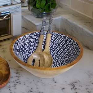 Multipurpose <b>Wooden</b> <b>Salad</b> <b>Bowl</b> for <b>Salad</b>, Pasta & Fruit - Product Image 4