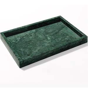 Bandeja de Mármol Artesanal Craft Valley - Color/Forma Personalizable, Duradera para Decoración del Hogar, Desayuno, Exhibición Elegante, Mesas de Comedor - Product Image 1