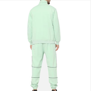 Survêtements en polaire technique avec logo personnalisé pour hommes, fourniture en gros respirante avec option de taille plus pour le jogging latéral d'hiver - Product Image 2