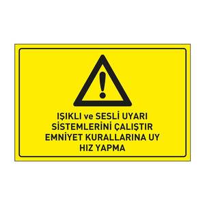 Respete las Reglas de Seguridad, Active los Sistemas de Advertencia con Luz y Sonido, Señal de Tráfico Reflectante Contra la Exceso de Velocidad, Señal de Prohibido Exceder la Velocidad - Product Image 1