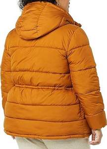 Vente en gros OEM brut respirant matelassé bouffant couleur Tan nouveau Design mode de luxe rembourré hiver femmes manteau vestes capuche amovible - Product Image 6