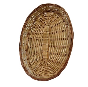 Cesta de flores decorativa de forma ovalada tejida a mano, bastón de madera para cocina, sala de estar y regalos, cesto seguro para alimentos - Product Image 5